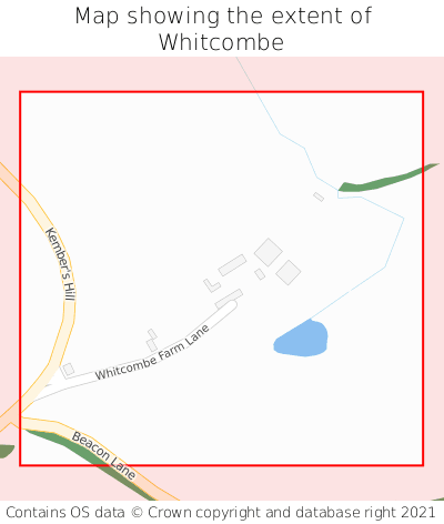 Map showing extent of Whitcombe as bounding box