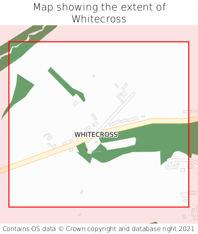 Map showing extent of Whitecross as bounding box