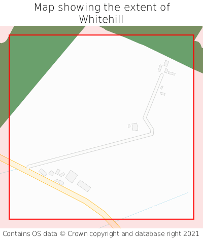 Map showing extent of Whitehill as bounding box