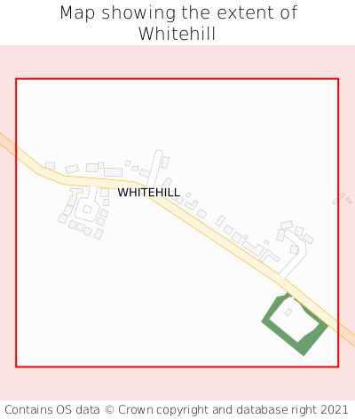 Map showing extent of Whitehill as bounding box