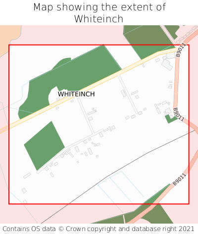 Map showing extent of Whiteinch as bounding box