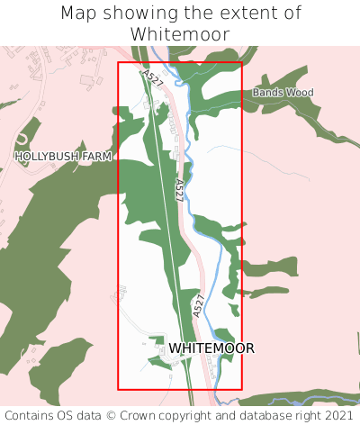 Map showing extent of Whitemoor as bounding box