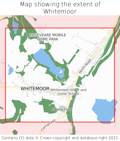 Map showing extent of Whitemoor as bounding box