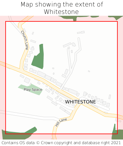Map showing extent of Whitestone as bounding box
