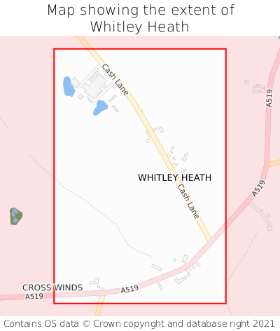 Map showing extent of Whitley Heath as bounding box
