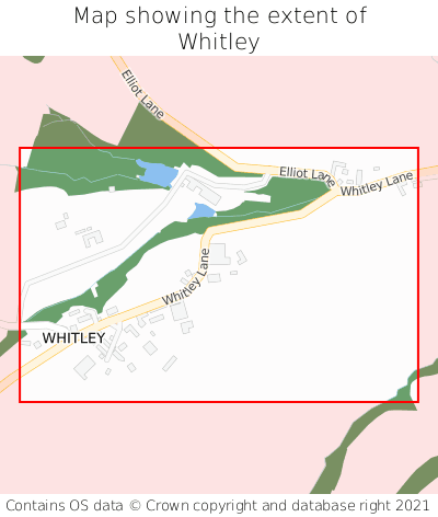 Map showing extent of Whitley as bounding box