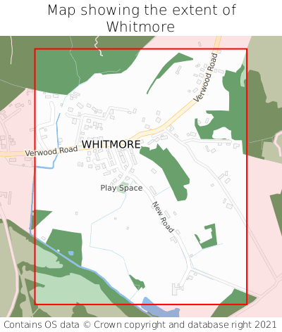 Map showing extent of Whitmore as bounding box