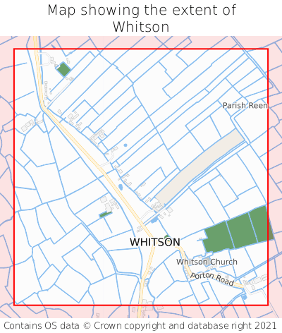 Map showing extent of Whitson as bounding box