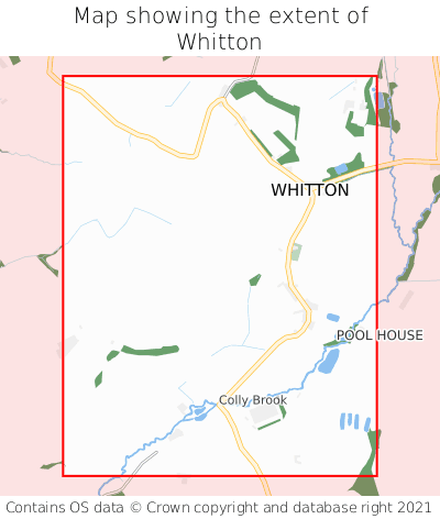 Map showing extent of Whitton as bounding box