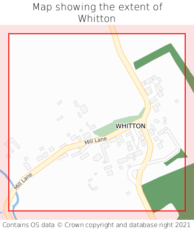 Map showing extent of Whitton as bounding box