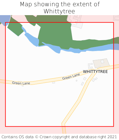 Map showing extent of Whittytree as bounding box