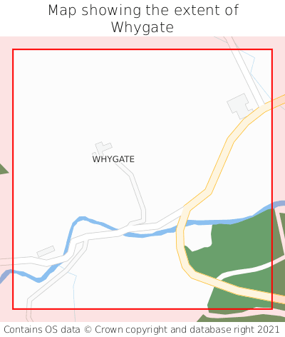 Map showing extent of Whygate as bounding box