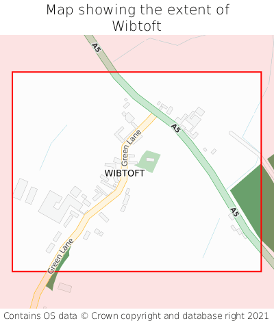 Map showing extent of Wibtoft as bounding box