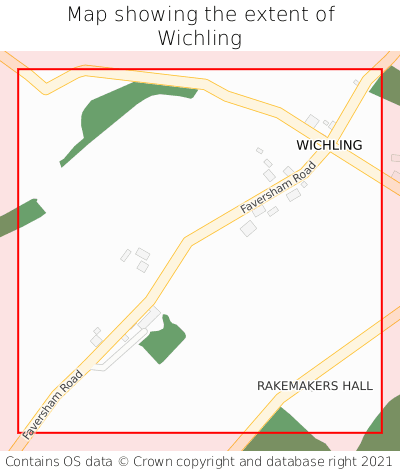 Map showing extent of Wichling as bounding box