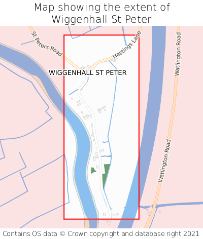 Map showing extent of Wiggenhall St Peter as bounding box