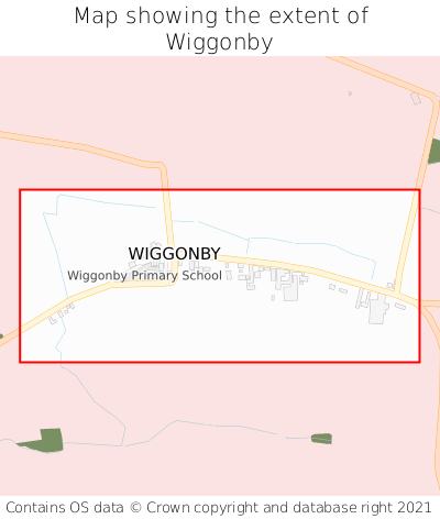 Map showing extent of Wiggonby as bounding box
