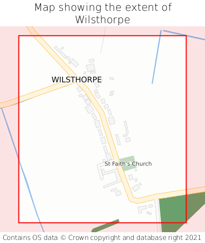 Map showing extent of Wilsthorpe as bounding box