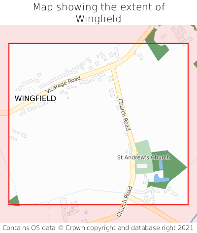 Map showing extent of Wingfield as bounding box