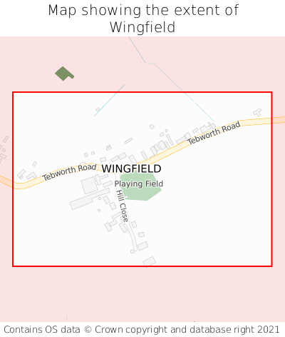 Map showing extent of Wingfield as bounding box
