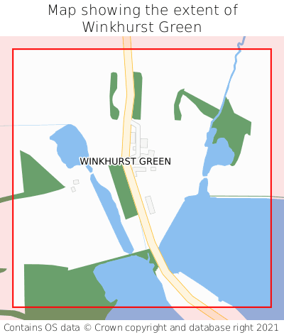 Map showing extent of Winkhurst Green as bounding box