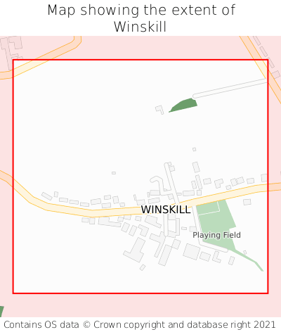 Map showing extent of Winskill as bounding box
