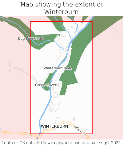 Map showing extent of Winterburn as bounding box