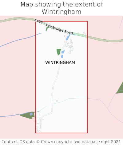 Map showing extent of Wintringham as bounding box