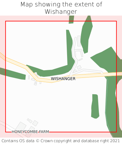 Map showing extent of Wishanger as bounding box