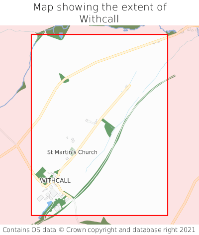 Map showing extent of Withcall as bounding box