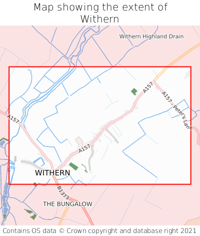 Map showing extent of Withern as bounding box
