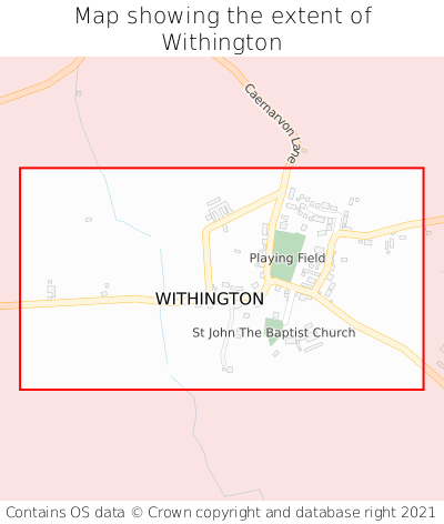 Map showing extent of Withington as bounding box