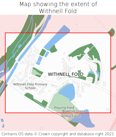 Map showing extent of Withnell Fold as bounding box