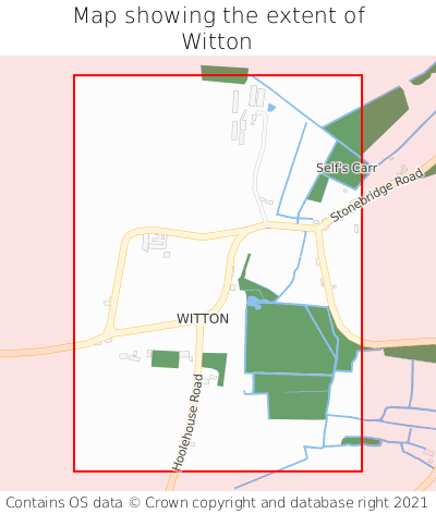 Map showing extent of Witton as bounding box