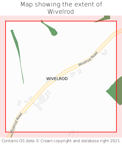 Map showing extent of Wivelrod as bounding box
