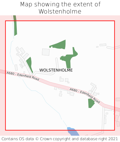 Map showing extent of Wolstenholme as bounding box
