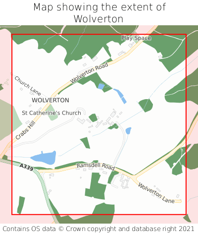 Map showing extent of Wolverton as bounding box