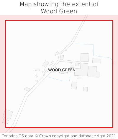 Map showing extent of Wood Green as bounding box