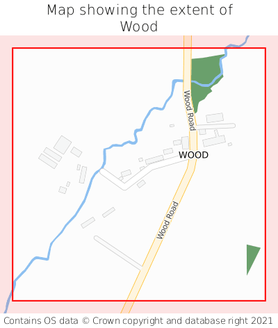 Map showing extent of Wood as bounding box