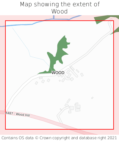 Map showing extent of Wood as bounding box
