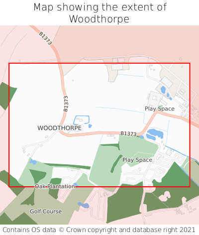 Map showing extent of Woodthorpe as bounding box