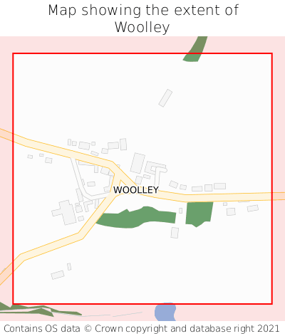 Map showing extent of Woolley as bounding box