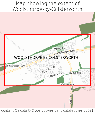 Map showing extent of Woolsthorpe-by-Colsterworth as bounding box