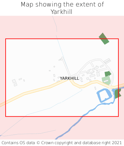 Map showing extent of Yarkhill as bounding box