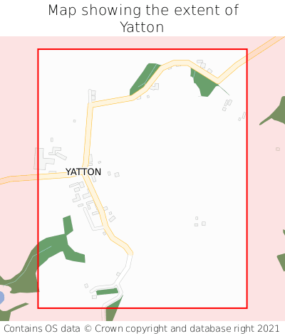 Map showing extent of Yatton as bounding box