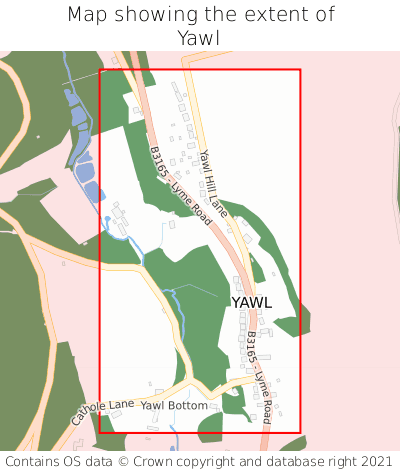 Map showing extent of Yawl as bounding box