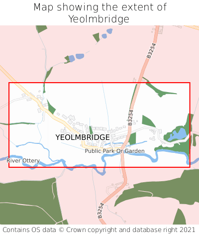 Map showing extent of Yeolmbridge as bounding box