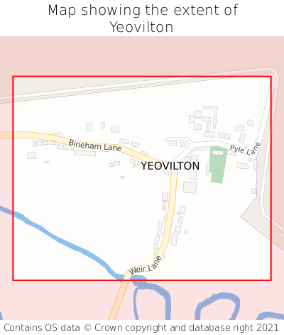 Map showing extent of Yeovilton as bounding box