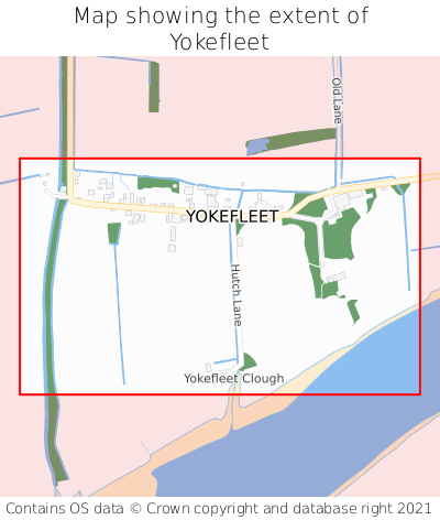 Map showing extent of Yokefleet as bounding box