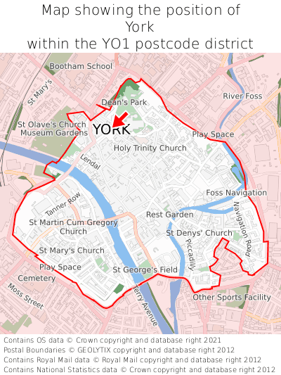 Where is York? York on a map