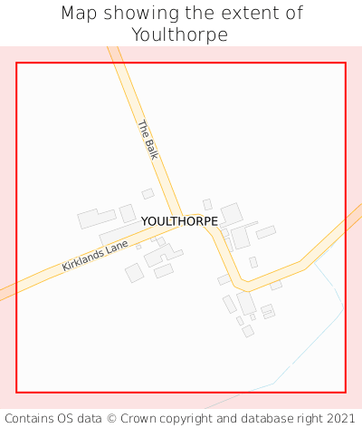 Map showing extent of Youlthorpe as bounding box